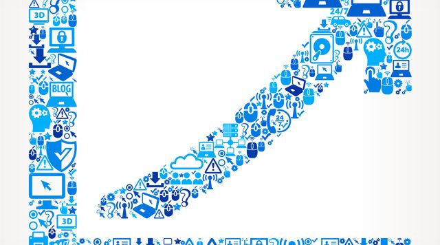 Graph Increase  Tech Support Vector Icon Pattern