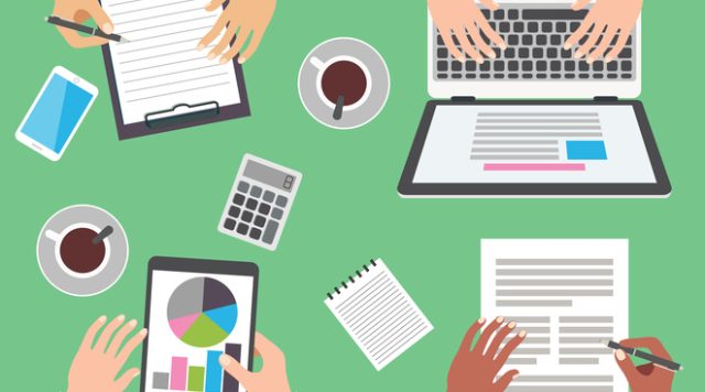 Group of people working
