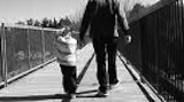 a little girl and her father