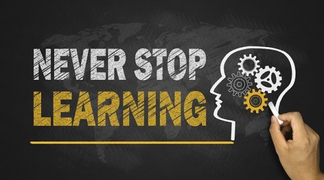 never stop learning